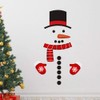 TOYANDONA Christmas Snowman Stickers DIY Fridge Stickers Refrigerator Stickers for