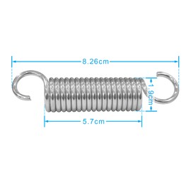 Fromann 8.9cm/3-1/2inch Recliner Replacement Springs Electric Sofa Chair Springs Dual Hook Mechanism Tension Springs 2 Pcs Wire Diameter 2.7mm