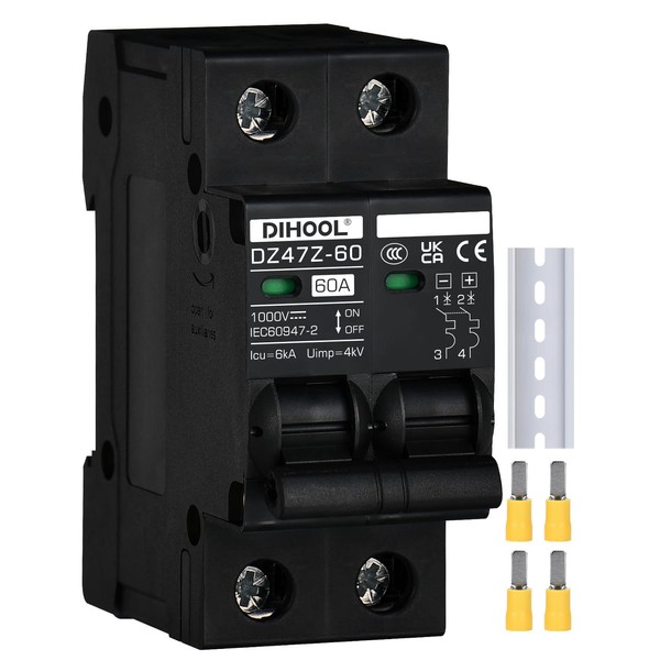 DC Isolator Switch 1000 VDC Solar PV Circuit Breaker Photovoltaic