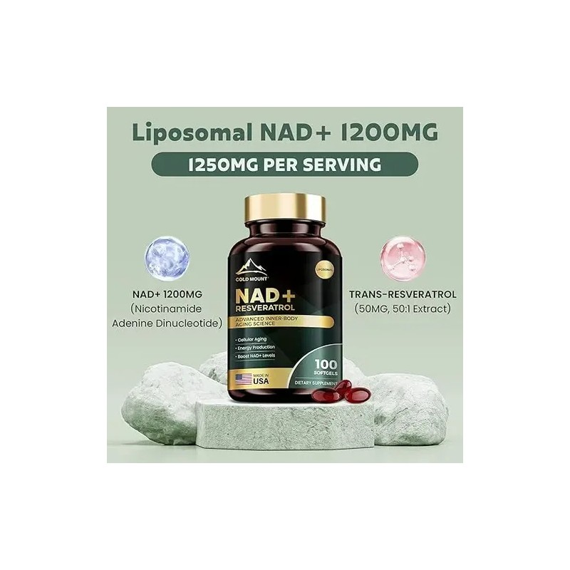 Cold Mount Nad+ Resveratrol Softgels