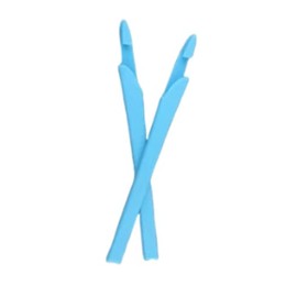 Locitude Replacement Rubber Temple Ear Socks for Oakley Crosslink OX8027 OX8029 OX8031 Eye Glass Eyeglasses Frames (Blue - 1 Pair)