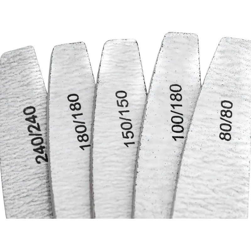 Set De 6 Limas De Granajes 80/100/150/180/240/sponge 100/180