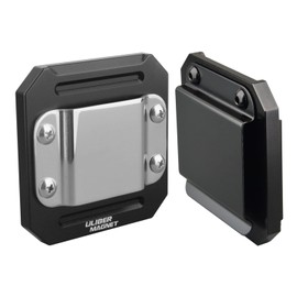 ULIBERMAGNET Drill Holder Belt Clip,Heavy Duty Tape Measure Belt Holder,Solid Aluminum Tools Holster with Clip for Cordless Drill,Impact Driver,Tape Measure,Tools with Hanger Clips