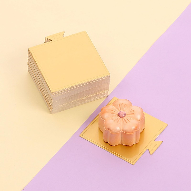 YIHUANYIFA 3.1" Mini Cake Base, 200Pcs Square Cardboard Perfect for