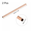 sourcing map Copper Round Tube 8 mm Outer Diameter 0.25