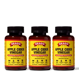 Bragg Apple Cider Vinegar Capsules with Vitamin D and Zinc - (3 Pack) 90 Capsules - Supports The Immune System