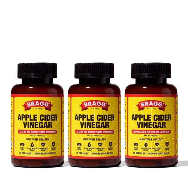 Bragg Apple Cider Vinegar Capsules with Vitamin D and Zinc