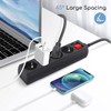 Aigostar Power Strip 4-Way with Switch Table Socket Child Lock
