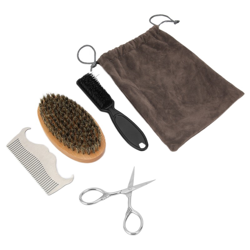 Beard Care Kit Retro Durable Portable Lightweight Beard Trimming Kit