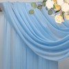Wokceer Wedding Arch Draping Fabric 28.7" x 20FT Dusty Blue