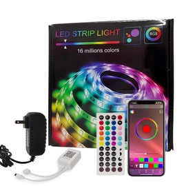 CHADAOR 65.7ft LED strip, LED strip, rope light, LED strip, LED strip for room, kitchen, home decoration, intelligent strip with remote control