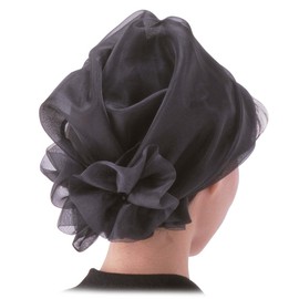 Remark Organza Scarf Headband Black 0