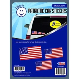 American Flag Patriotic Car Stickers United States of America USA Includes 5