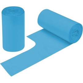 2-4 Gallon Portable Trash Bags,60 Counts Thicken portable Small Garbage Bags for Office, Kitchen,Bedroom Trash Can,Strong Trash Bags（Blue）