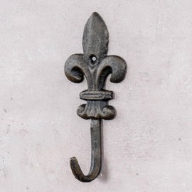 levandeo Set of 4 Lily Wall Coat Racks Cast Iron Antique Shabby Chic Vintage