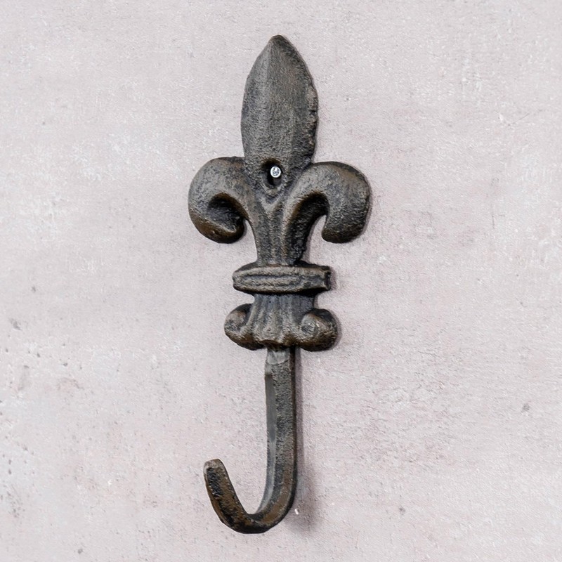 levandeo Set of 4 Lily Wall Coat Racks Cast Iron