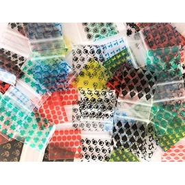 Apple Brand Bags 1515 Original Apple Brand Zip Top Baggies Mix 26 Designs 104 bags 1.5 x 1.5
