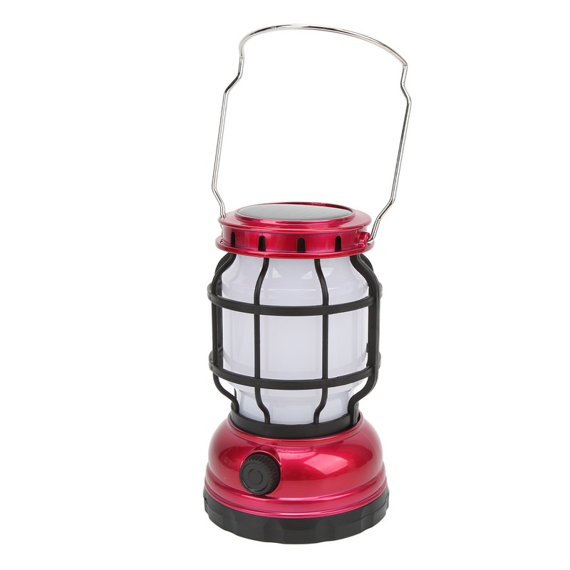 LED Camping Lantern USB Rechargeable Solar Powered Camping Light for