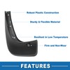 A ABSOPRO Mud Flap Splash Guard with Mount Accessories Front
