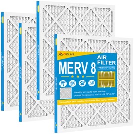 20x20x1 Air Filter,MERV 8,Furnace Air Filter for HVAC,Dust Defense-4packs by MIFLUS