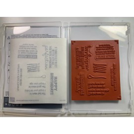 Stampin' Up! APPROACHING PERFECTION Rubber/Cling Stamp Set - Brand New