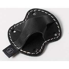 DEGNER DH-3 Genuine Leather Sunglasses Holder for Vertical and Horizontal Use, Black