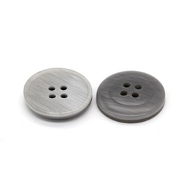 USOSOU - 20 botones de resina grandes para ropa, chamarra, traje, chamarra, accesorios de costura de moda, manualidades (gris, 25 mm0.98 pulgadas, 20 unidades)