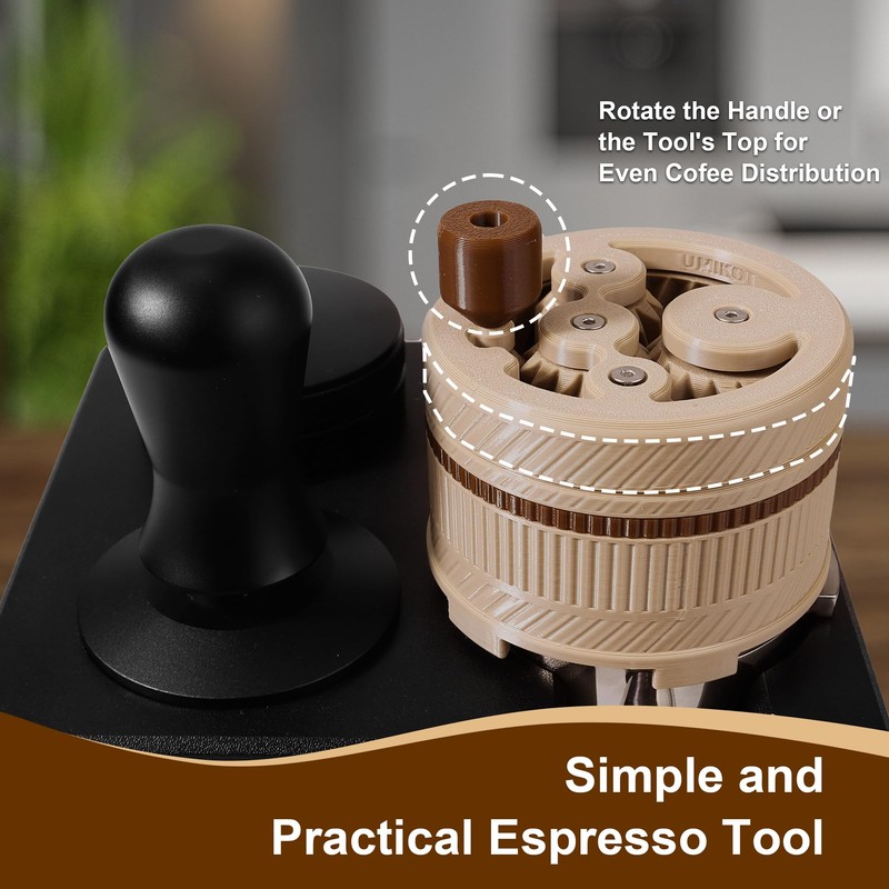 ShanSon WDT Espresso Tool with Brush Base Coffee Powder Distributor