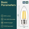 ALAMPEVER 6 Pack Chandelier Light Bulbs 100W Equivalent, 800LM E26