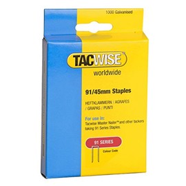Tacwise 91 Series 45mm Heavy Duty Staple (1000 Pieces)