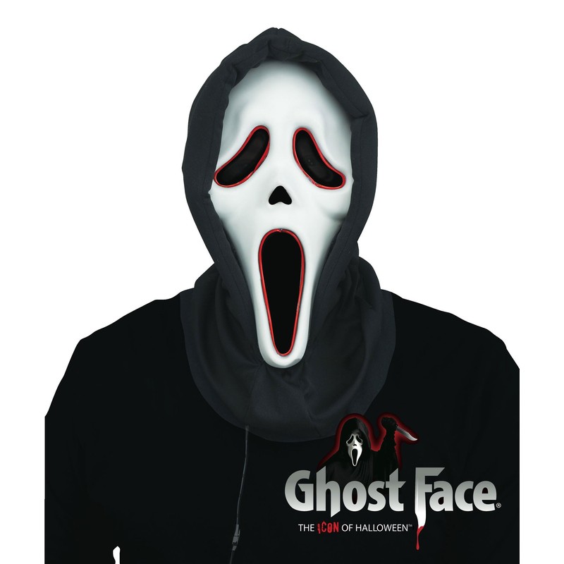 Random Party Mascara GhostFace Scream con tira de luz LED