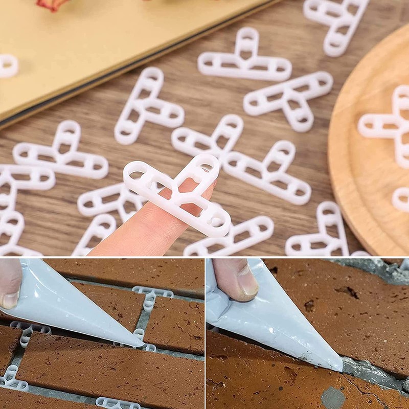 GEFAEJIFO Pack of 100 Tile Spacers, 10 mm, Tile Spacers,