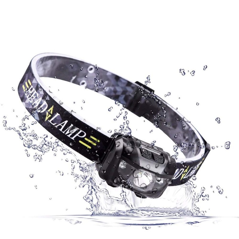 Boolavard Mini HeadLamp 4 Light Modes Waterproof R3+2 LED Super