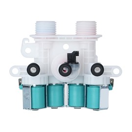 Washer Water Inlet Valve for May-tag Bra-vos XL Model MVWB835DW/MVWB765FW/MVWB865GW/MVW7230HW,Whirl-pool WTW8500DC/WTW7500GC/W and Ken-more Series 700 Replacement.