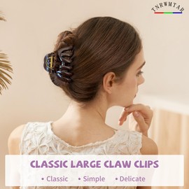 Hair Clips for Women，Octopus Claw Clips for Thick Hair，Cute & Stylish Hair Accessories for Women Everyday Use，Hair Clips for Styling (Dark brown)