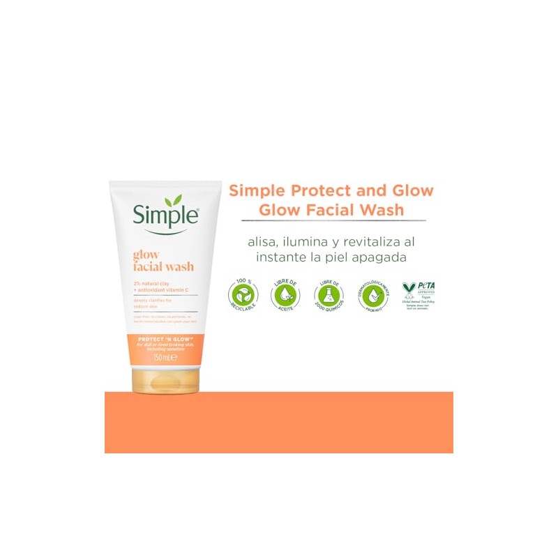 Simple Protect N Glow Express Glow - Esmalte exfoliante para
