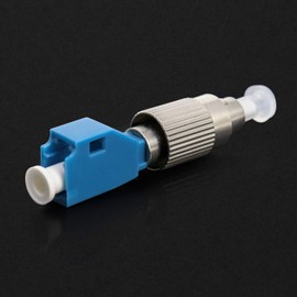 QWORK Fibre Optic Adapter, 2.5 mm to 1.25 mm FC Male to LC Female for Network and Optical Communication, Pack of 2