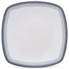 Noritake Colorscapes Layers Ash Set of 4 Square Dinner Plates,