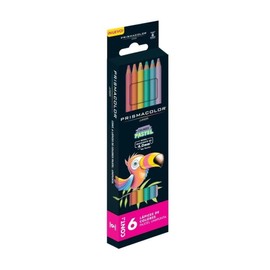 Prismacolor Pastel Colored Pencils Set, 6 count, Brilliant Colors, Junior 4.0mm