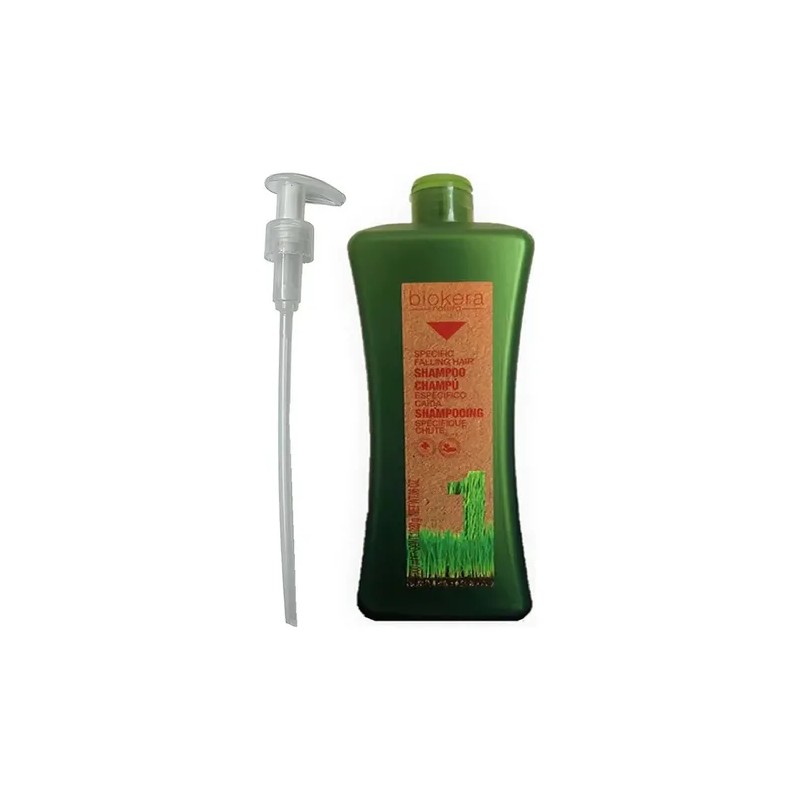 Shampoo Anticaída Salerm Biokera con Ginseng y Ginkgo Biloba, 1
