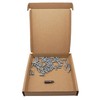 SKIR'CO (Pack of 50) Zinc Plated Euro Screws 5.0 x