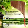 Pan Flute Natural Bamboo 15 Pipes G Tone Pans Pipe
