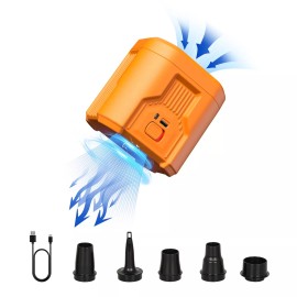 FLEXTAILGEAR FLEXTAIL EVO PUMP 3-5KPa Electric Portable Air Pump 1300mAh Rechargeable Battery - Orange