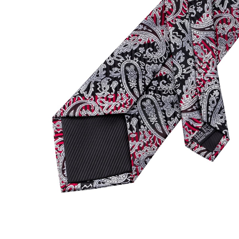 Hi-Tie Men's Solid Colour Tie Handkerchief Wedding Party Classic Tie
