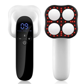 Journeyside Cellulite Massager, Electric Anti Cellulite Massager with 4 Massage Heads, Constant Temperature Function, Unisex, Suitable for Waist, Abdomen, Buttocks, Arms, Legs and Back Massage