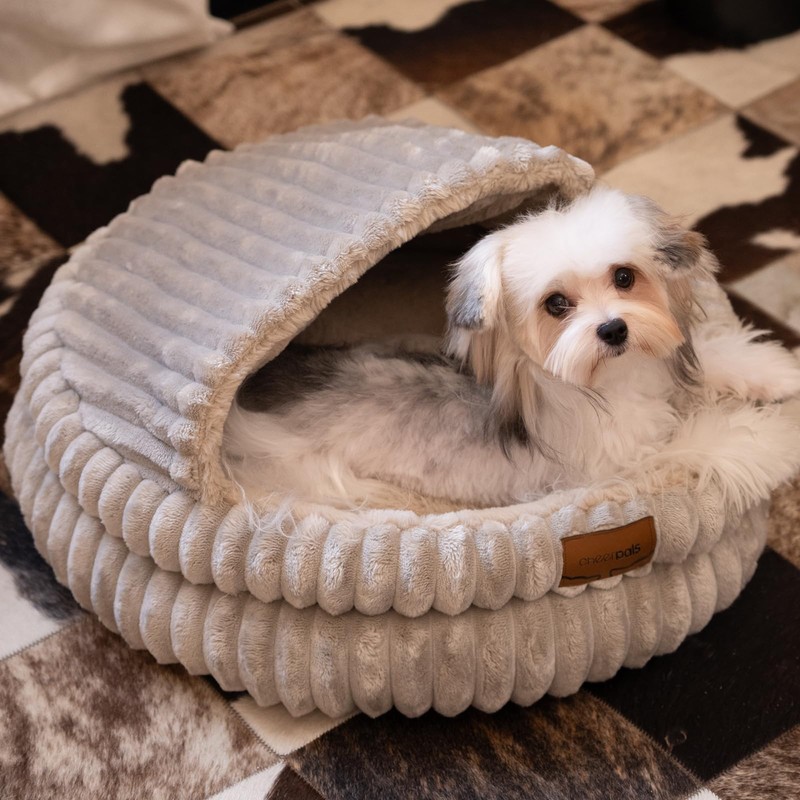 CHEERPALS Cat Bed Cave for Indoor Cats, Washable Round Cat