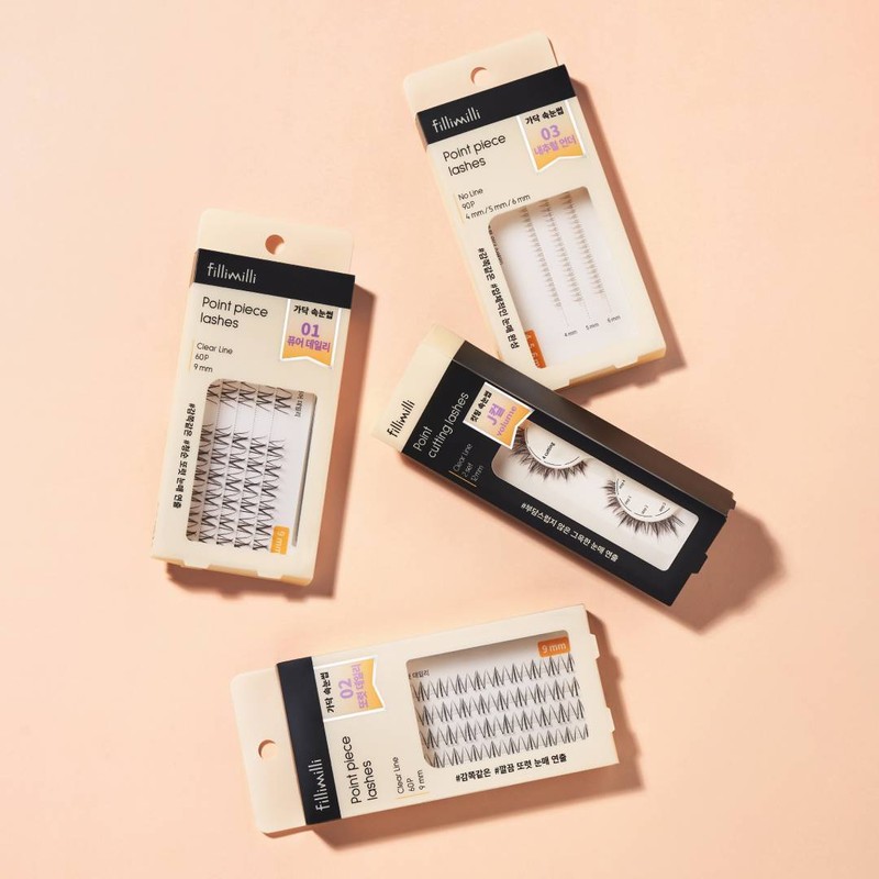 Fillimilli Point Piece Lashes - [SINGLE] (Cutting) 04 New Smoky