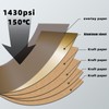 ZYJT Gold Wood Veneer, Brushed Aluminum Laminate 24" x 48"