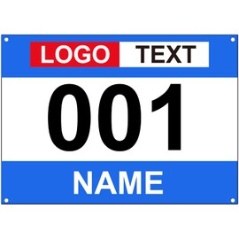 Muka 200 PCS Customized Running Bibs Race Competitor Numbers, Tyvek Racing Numbers for Marathon Races Events 8.2" x 6"