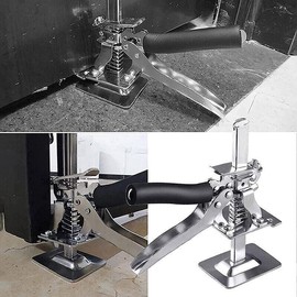 AIMALL Precision Clamping Tool Labor Saving Door Use Board Lifter Jack Pole - Stainless Steel Door & Cabinet Installation Tool, 180kg Load, Multi-Purpose for Construction & Home Improvement